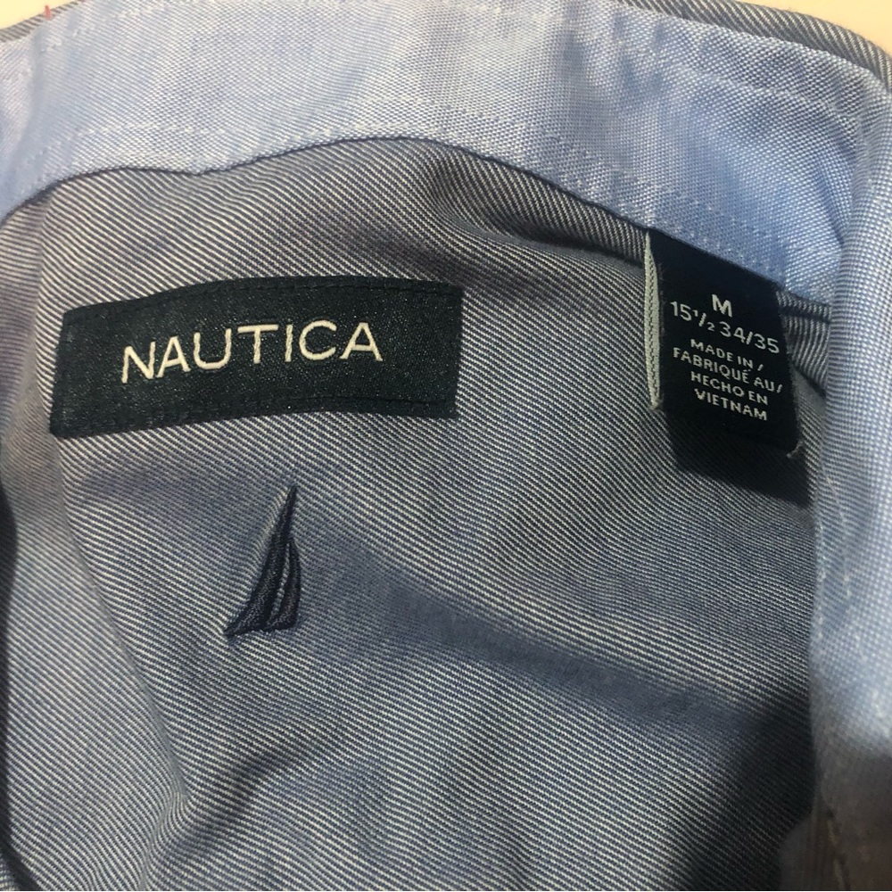 Blue button up - Picture 3 of 5